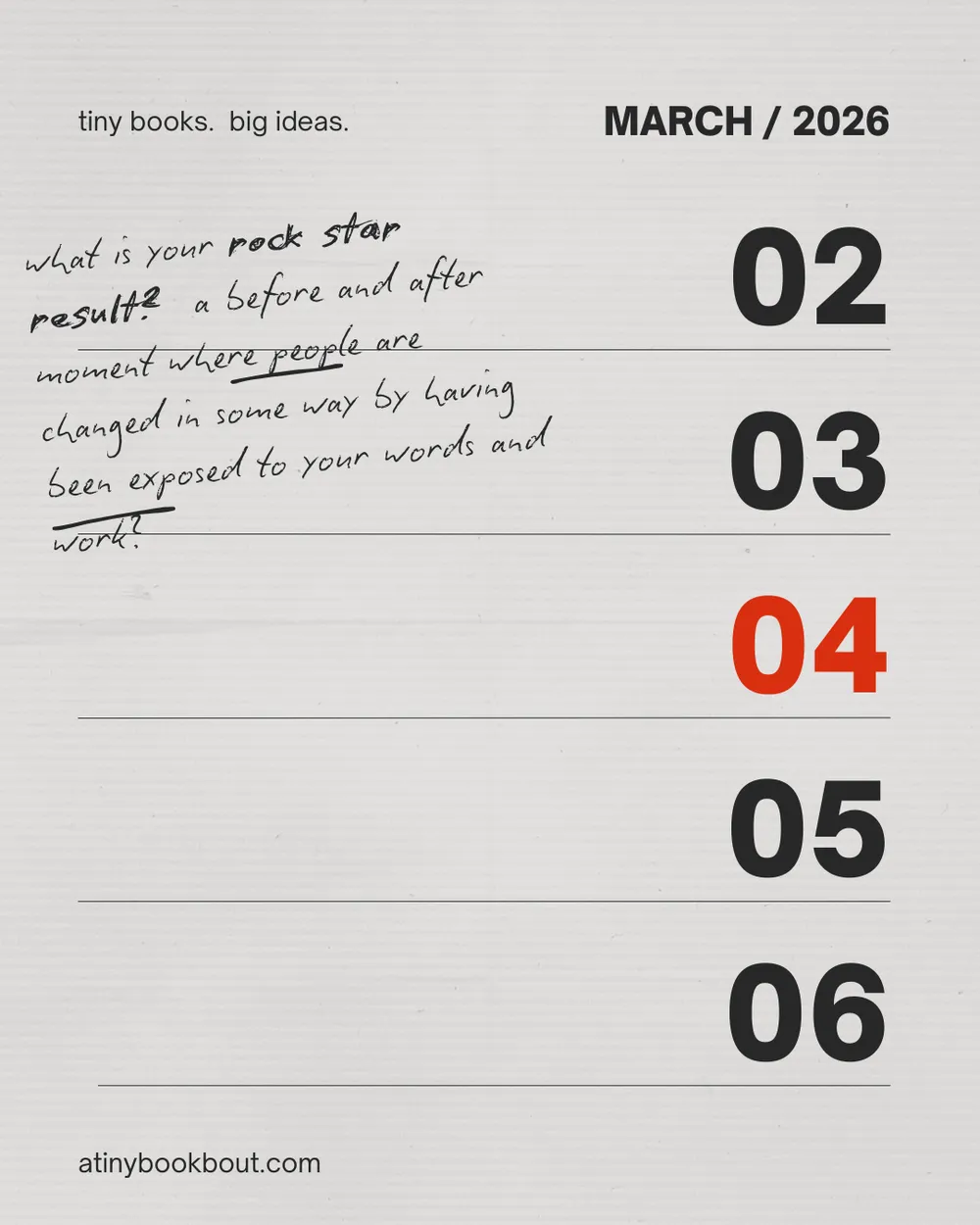 What is Your Rockstar Result?