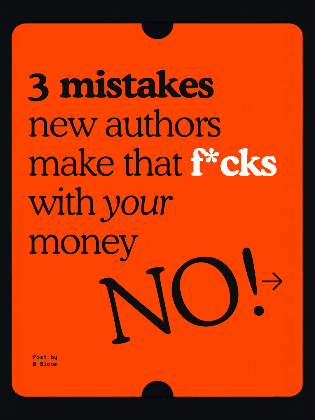 3 Mistakes New Authors Make That Will Mess With Your Money