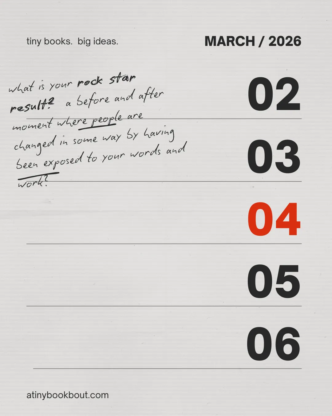 What is Your Rockstar Result?